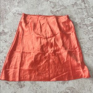Babaton Vibrant Orange A-Line Skirt